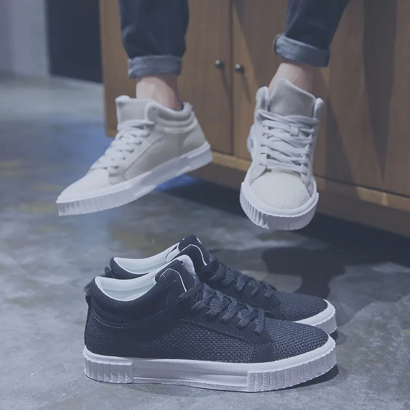 

Winter Ulzzang Hong Kong Style High-top Board Shoe Men Shoes Korean-style Trend Cotton-padded Shoes Students Casual Jobon Canvas