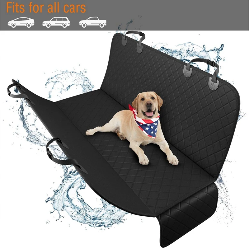 Dog Back Seat Cover Protector Waterproof Scratchproof Nonslip Hammock for Dogs Backseat Protection Against Dirt and Pet Fur Dura