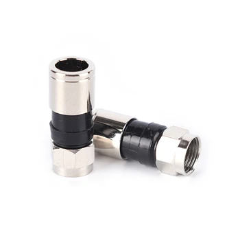 

10pcs 2.7cm RG6 F Type Compression Snap Seal Plug Connector Practical & High Quality