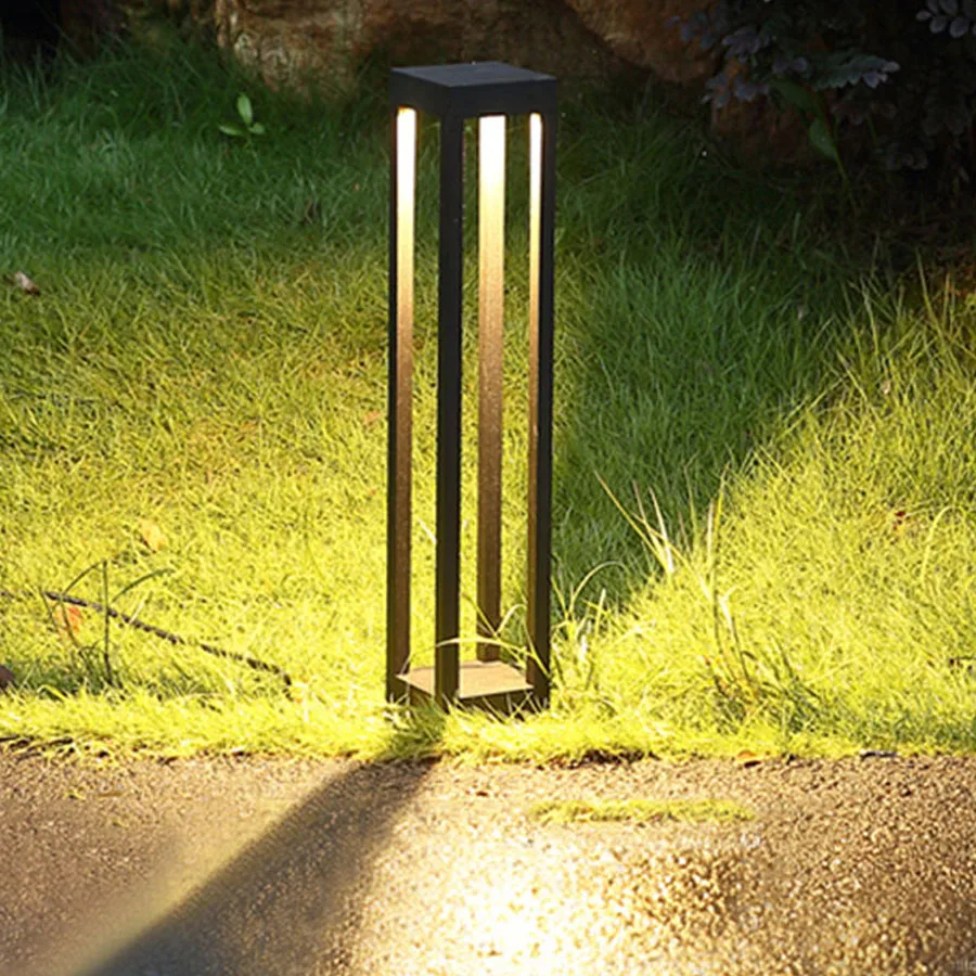 Qiilu Lumière extérieure de voie d'allée de route d'extérieur sans fil de  puissance de lampe solaire imperméable de 6 LED en aluminium de moulage,  lumière extérieure, lumière solaire 