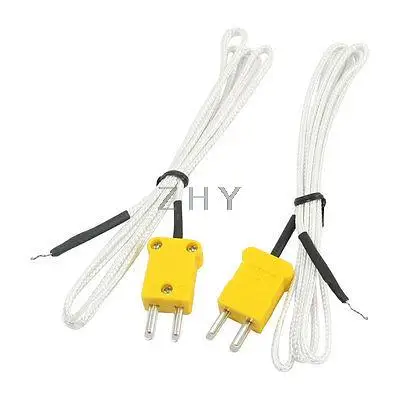 

2pcs K Type 0-400C Thermocouple Probe Sensor 1 Meter for Thermometer