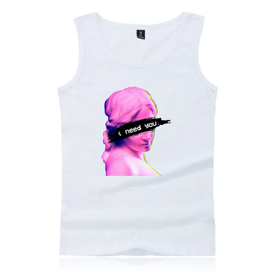 Модный спортивный мужской жилет в стиле Vaporwave