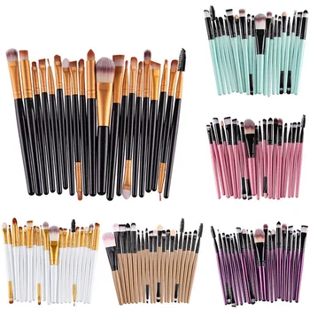 

Nordmyra 20Pcs Makeup Brushes Set Eye Shadow Foundation Powder Eyeliner Eyelash Lip Make Up Brush Cosmetic Beauty Tool Kit Hot