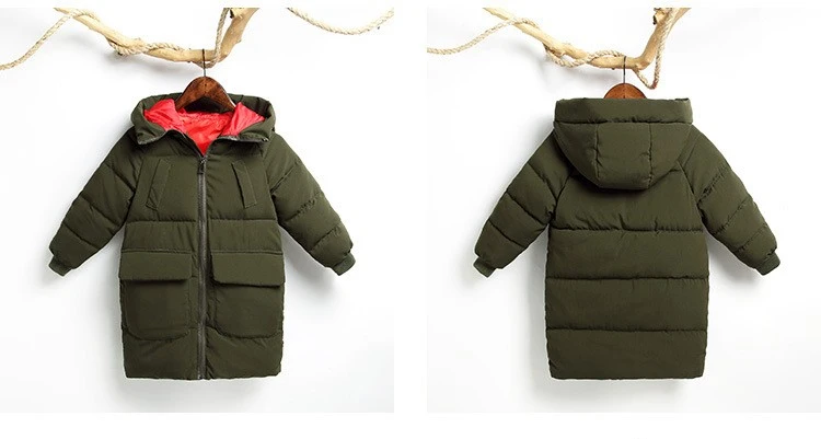 Детские пуховики и парки, От 3 до 8 лет, зимняя верхняя одежда для девочек и мальчиков, Спортивная повседневная теплая куртка с капюшоном для мальчиков, однотонные теплые пальто для мальчиков
