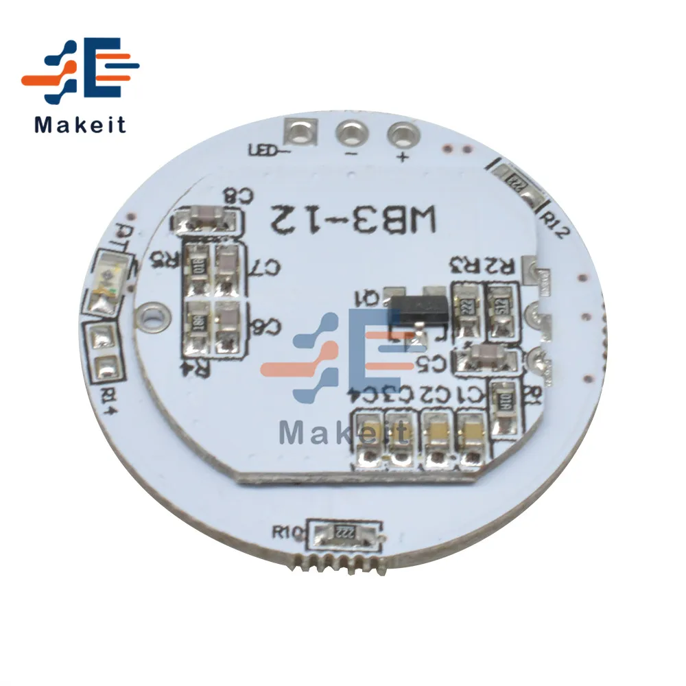 Modulo sensore Radar a microonde 3-12W modulo interruttore a microonde a LED bianco lampada sferica modulo lampada a induzione con Antenna a Micro onde - immagine 4