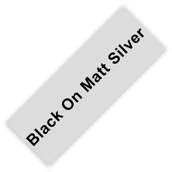 Versatile Multisize Label Tape - 6mm (Black on Matt Silver)