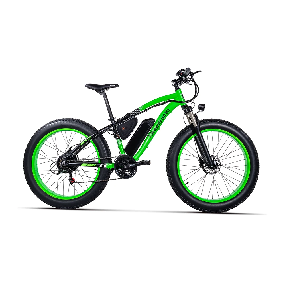 Зеленый GUNAI MX02 velo electrique 48v bici elettrica SHIMANO 21 скорость вес 150 кг, вы можете кататься по пересеченной местности - Цвет: Зеленый