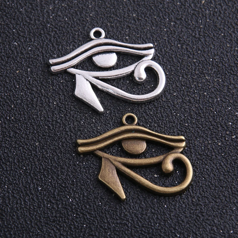 6 шт. 26*32 мм два цвета Rah Egypt Eye Of Horus египетские Подвески для колье браслет ювелирных изделий