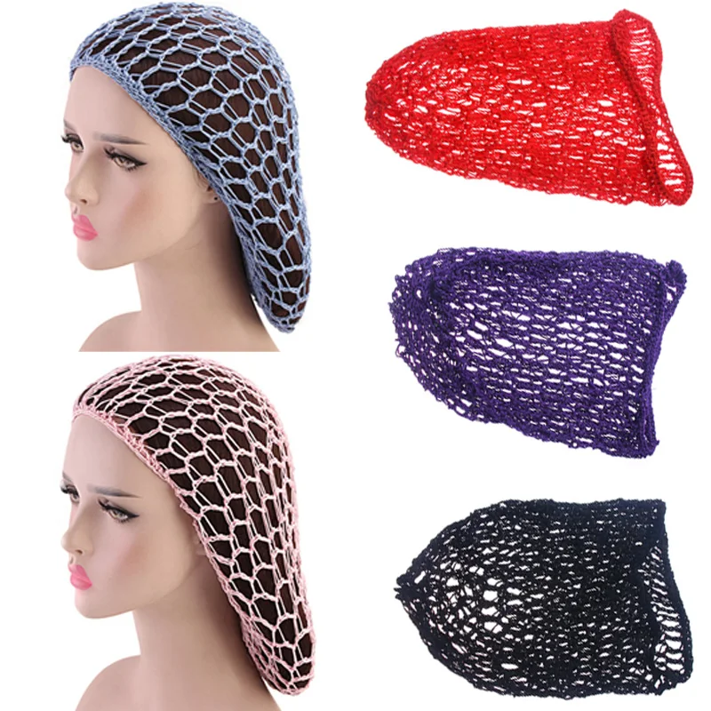 Широкая сетчатая повязка на голову Snood женские аксессуары для волос в виде