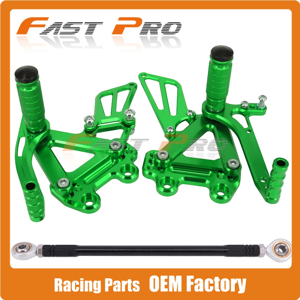 CNC мотоциклетные регулируемые штифты для заготовки педали для KAWASAKI ZX6R ZX-6R ZX 6R 1998 1999 2000 2001 2002
