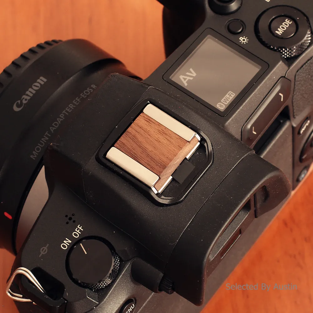 Деревянная крышка для горячего башмака ручной работы для Canon EOS R