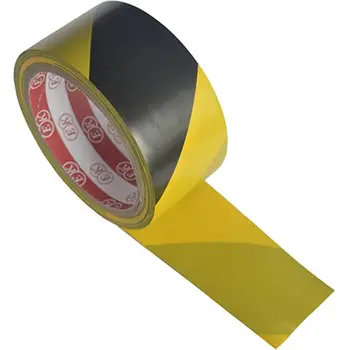 

High Strength Adhesive Sticker Black Yellow Safety Warning Floor Tape for Social