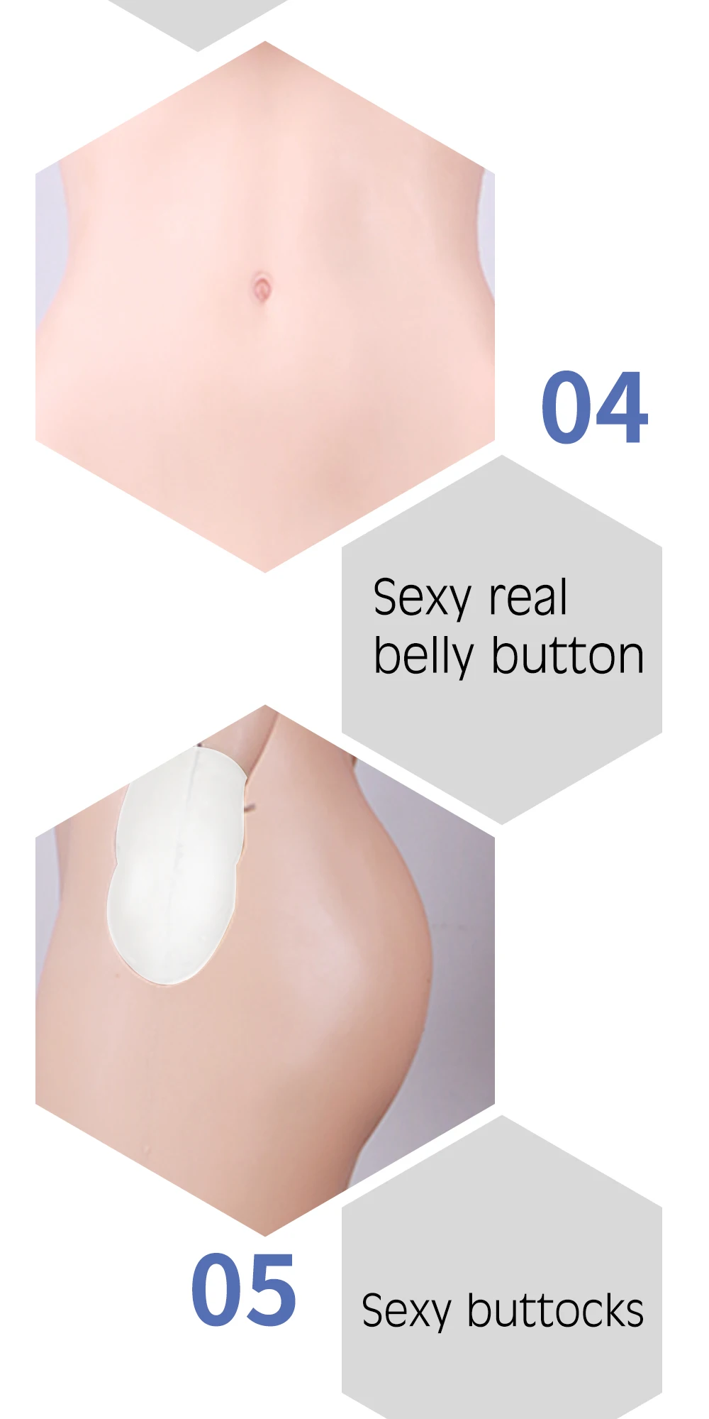 C Cup Silicone Breast Plate Realistic Boobs Breast Forms Vagina Real Pussy Buttocks Bodysuit for Crossdresser Transgender Sissy (5)