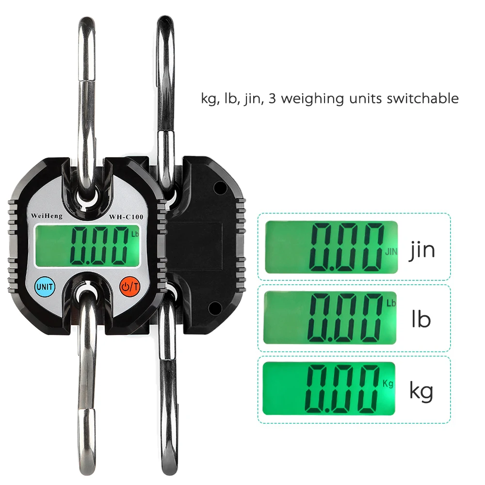150kg Double-range Scale Digital Hanging Scale Mini Portable Electronic Scale Digital Scale Zero Tr