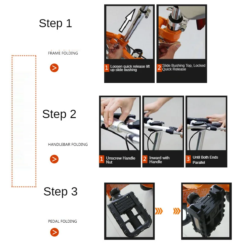NeDLon Vélo De Ville Pliable Pour Adultes - Mini Vélo Portable Pliable Ultra Léger Pour Adultes, Enfants, étudiants, Hommes Et Femmes, Petite Roue, Double Frein à Disque Avec Variable