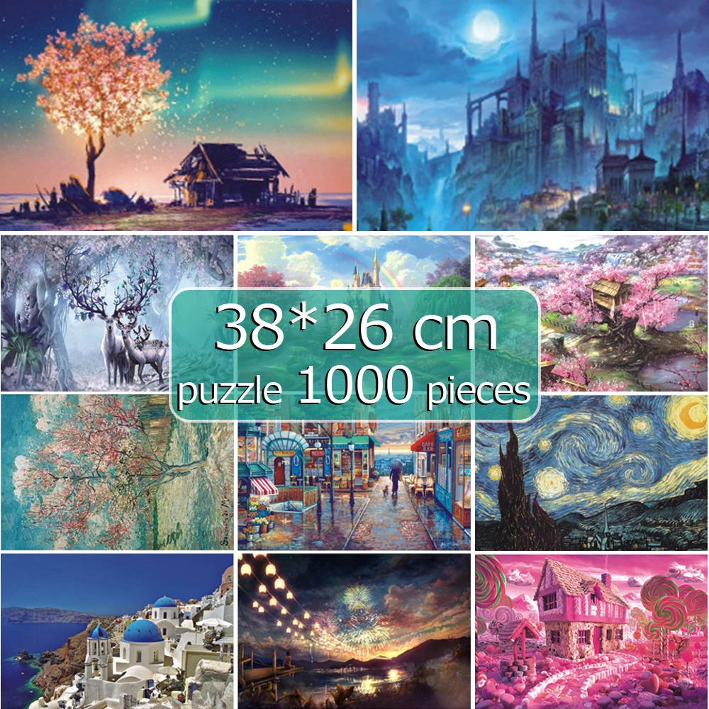 

jigsaw puzzles 1000 pieces 38*26 cm for adults Assembling picture Landscape puzzles toys for puzzle game adults puzzle 1000
