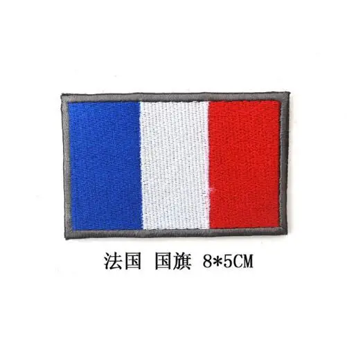 Флаг страны патч полосы вышитые Россия Турция Франция ЕС флаг Нидерландов тактические военные нашивки одежда аппликация значок - Цвет: 9