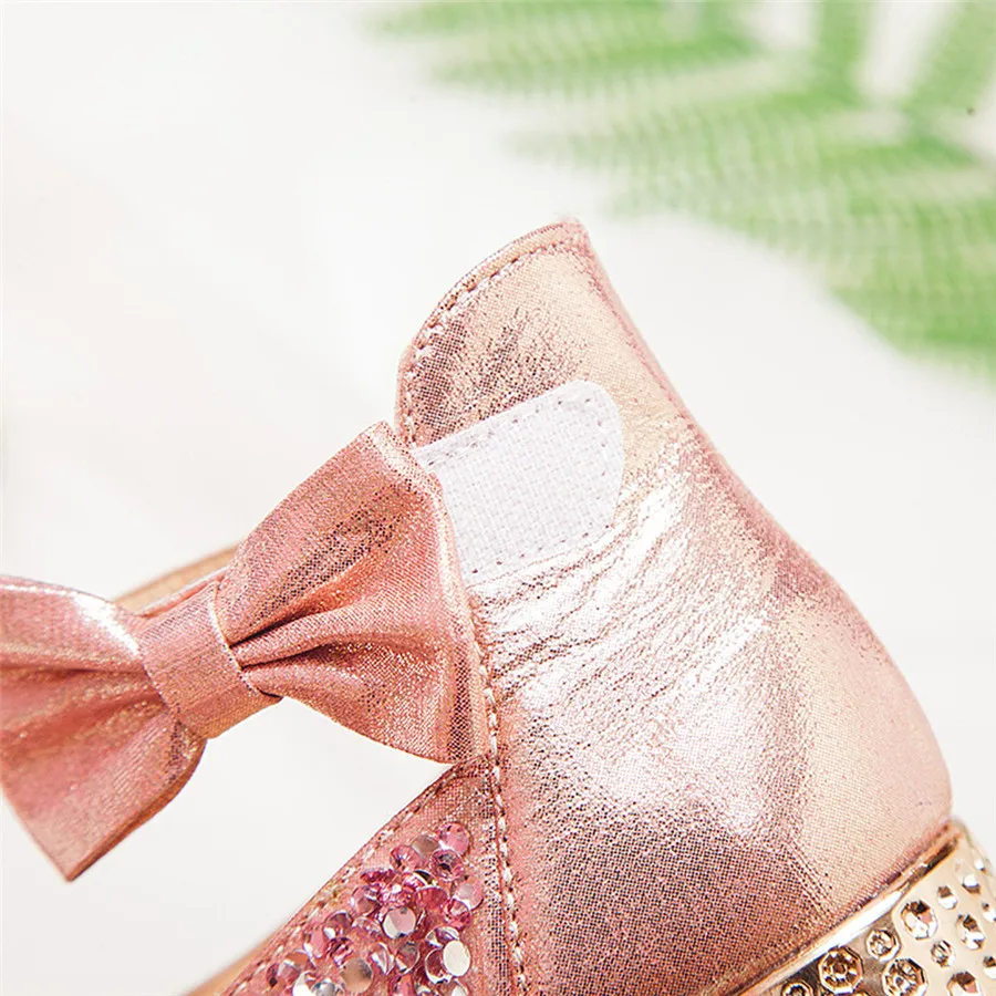 Girls shoes baby autumn and winter child baby girl bow princess shoes small shoes beads princess shoes children's shoes 35A12 (23)