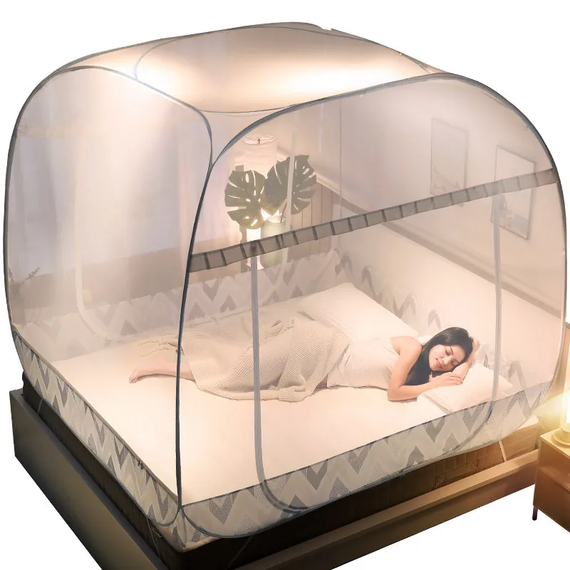 Москитная сетка Yurt не требующая установки домашняя квадратная Складная