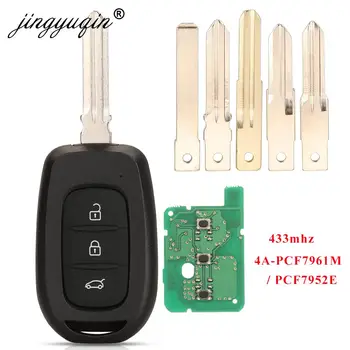 Keyforkess 3NTN chiave a distanza per auto 433MHz 4A PCF7961M per Renault Symbol Logan Sandero Dacia Lodgy Dokker Duster VAC102 HU136te