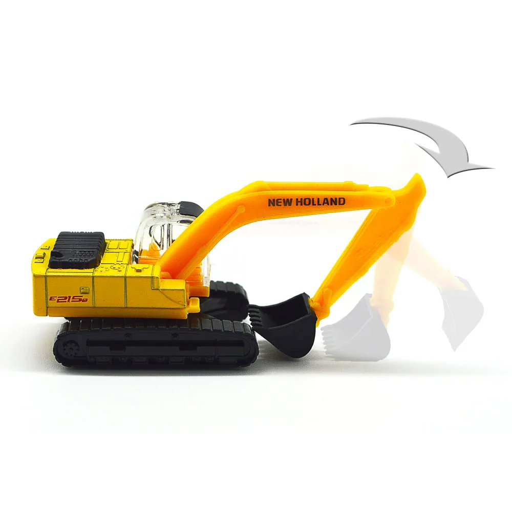 

1/87 Model Car Excavator Alloy Construction For Kids Hobby Toy Building Road Landscape Sand Table Layout Diorama Plastic
