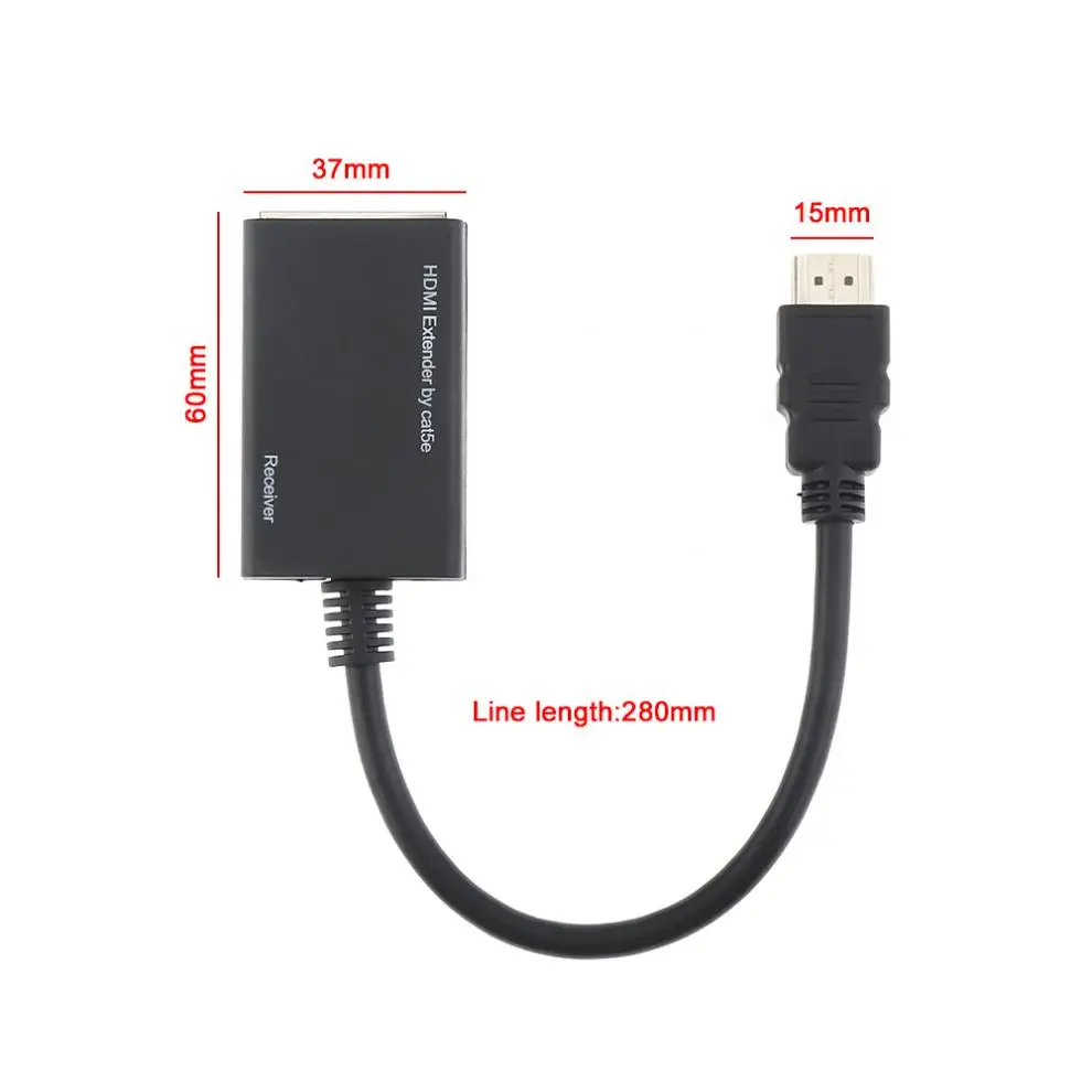 1080P HDMI удлинитель 2 шт Cat-5e Cat-6 кабель Ethernet ретранслятор HDTV 3D до 100 футов для HDMI