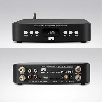 

New wireless Bluetooth 5.0 headphone amplifier upgrade version USB Hi-Fi playback 2 channel 50W * 2 with remote control AMP65