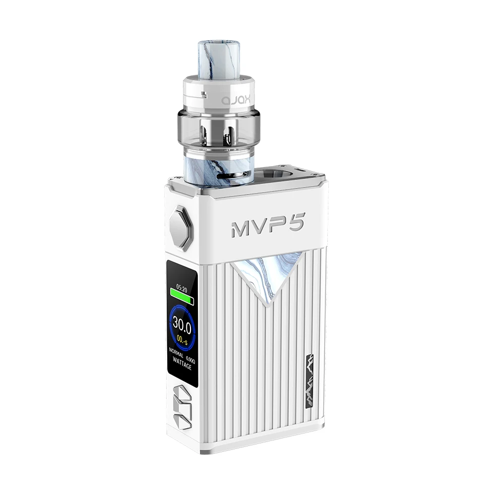 Комплект Innokin MVP5 Ajax 120 Вт TC с 5200 мАч встроенным аккумулятором 2 мл/5 мл Герметичный Бак Ajax Max 120 Вт электронная сигарета Vape Kit vs Gen - Цвет: White