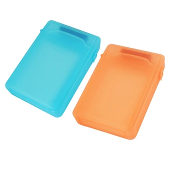 

2Pcs 3.5 Inch Storage Box IDE / SATA HDD (Orange&Blue)