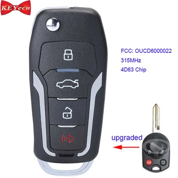 

KEYECU for Ford Focus Fusion Edge Escape Mustang Modified Remote Key Fob 315MHz FCC ID OUCD6000022