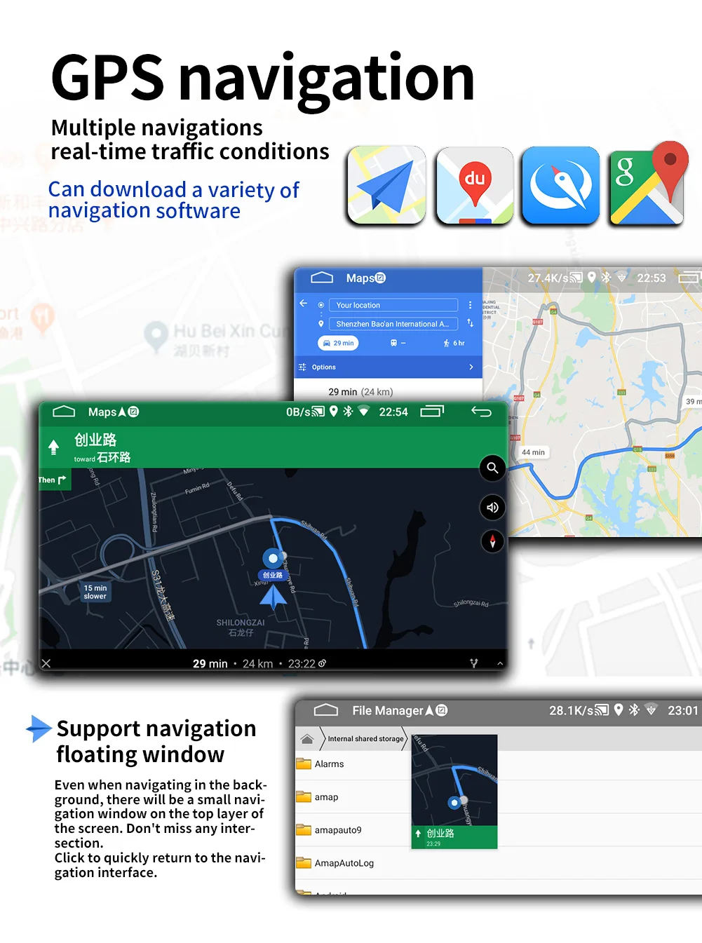 9 дюймов Автомобильный Bluetooth MP5 плеер Android система gps навигация интегрированный хост подходит для Volkswagen