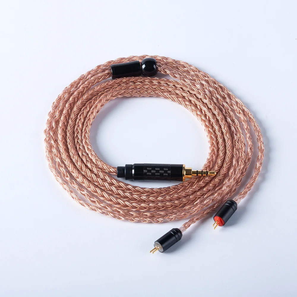 HiFiHear 16 Core коричневый позолоченный Модернизированный кабель 2,5/3,5/4,4 мм балансный кабель с MMCX/2pin разъем для KZ AS10 ZS10 ZST CCA C10