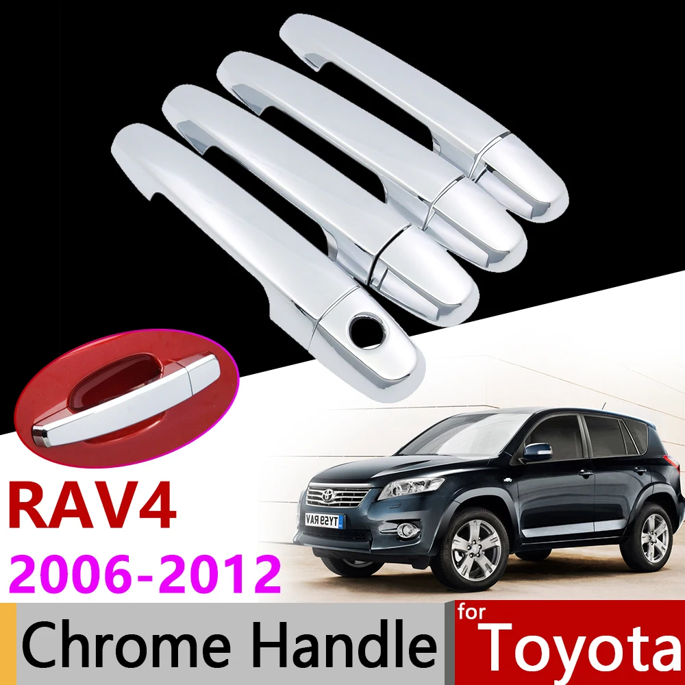 Аксессуары для автомобиля хромированная крышка ручки двери Toyota RAV4 2006 ~ 2012 XA30 2007 2008