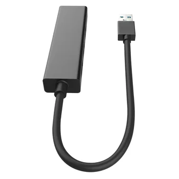 

1000Mbps Portable Hub LAN With RJ45 Converter 3 Port USB Network Adapter Plug And Play For PC Tablets Stable Ethernet High Speed