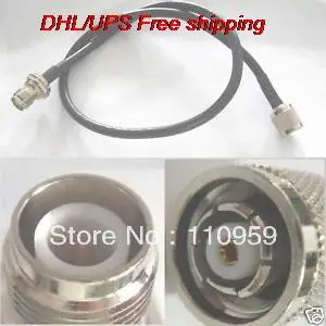 

DHL/EMS Hot 100 pcs RP TNC Female Nut Bulkhead to RP TNC Male RG223 Pigtail-A2