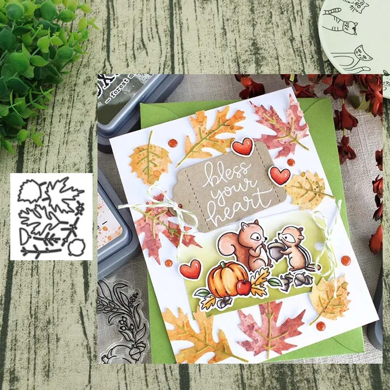 

Maple leaf Metal Cutting Dies cut die mold decoration Scrapbooking Embossing paper craft mould punch stencils