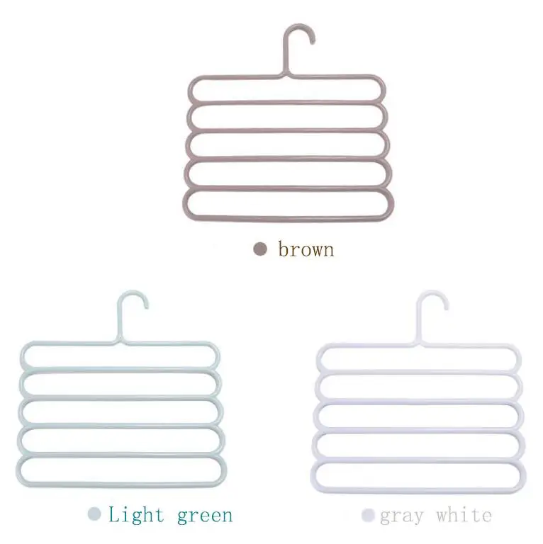 Fresh Plastic Home Utility Pants Rack Pants Storage Rack Multi-Layer Non-Slip Wardrobe Pants Rack Hat Hanger Hanger
