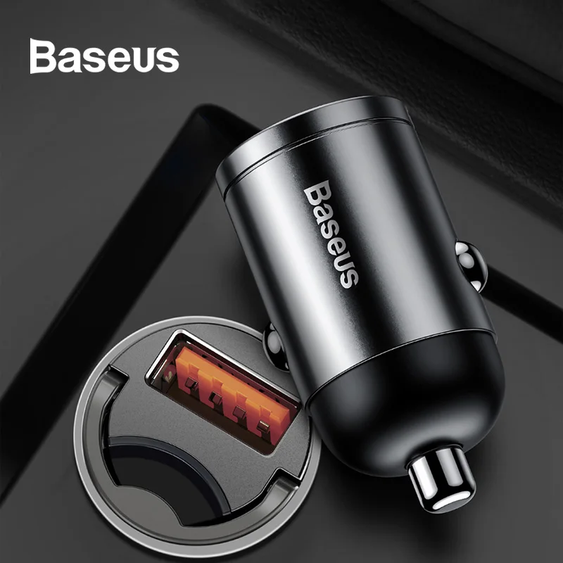 

Baseus Car Charger 30W QC3.04.0 Type-C PD3.0 Car Fast Charger For iPhone 11 Pro Samsung Huawei Fast Charging Car Phone Charger