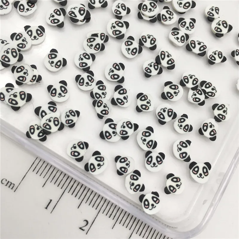 60 г Panda Fimo Polymerclay, мягкая глина разбрызгивает для детей Diy, наполнитель слизи, ремесло сделай сам, украшение для альбома, искусство ногтей