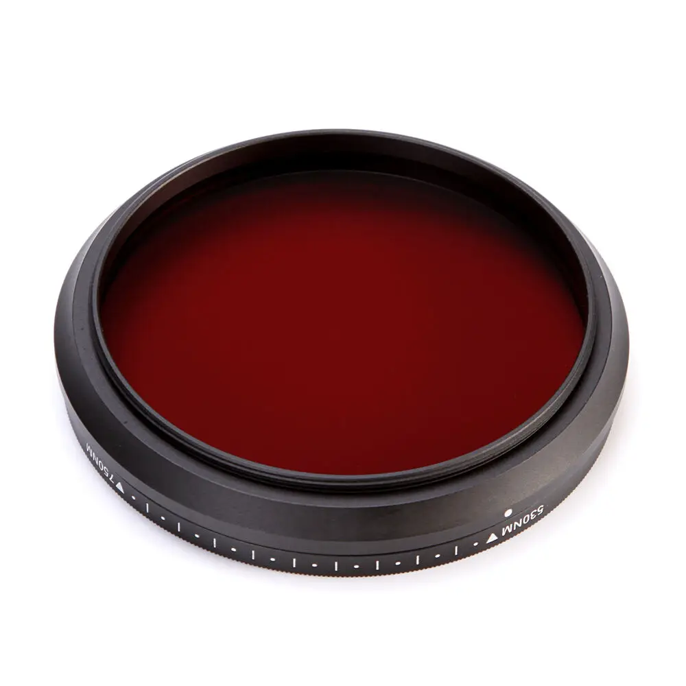 fotga infravermelho ajustável ir filtro passagem
