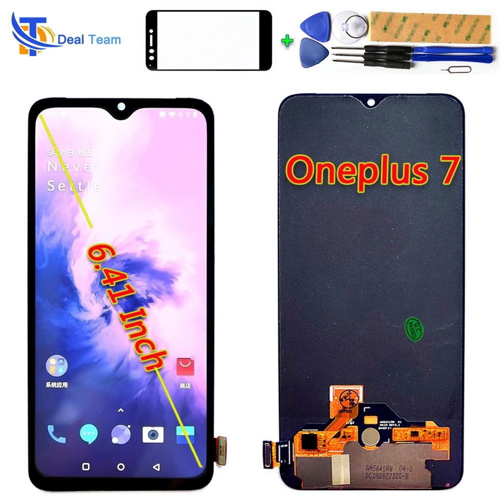 AAA Quality LCD Display For OnePlus 7 6.41 inch 1080*2340 Touch Screen 1+7 For One Plus 7 Digitizer Assembly Tools Glass film