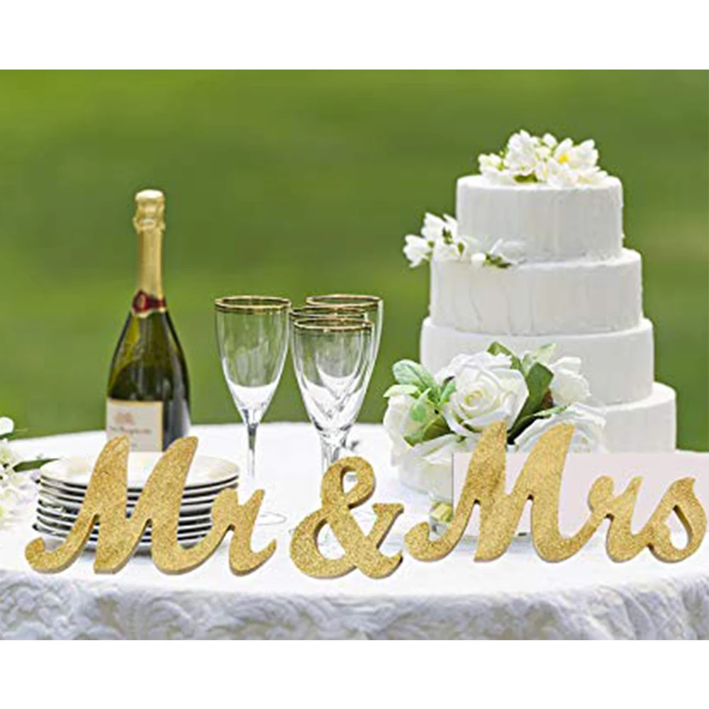 Экономичная Горячая Mr& Mrs знак Свадьба Любовь стол украшения Свадебный деревянный фотореквизит надпись баннер для украшения вечеринки