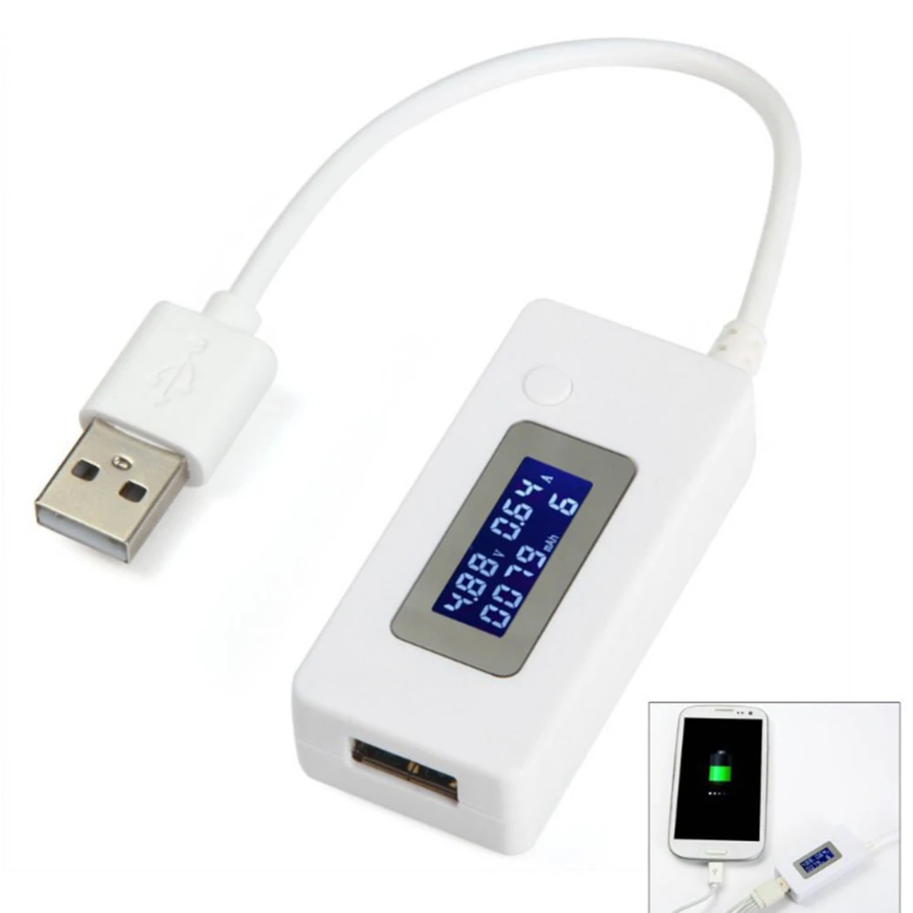 ЖК-экран Амперметр мини креативный телефон USB тестер Портативный доктор напряжение измеритель тока мобильное зарядное устройство детектор вольтметр