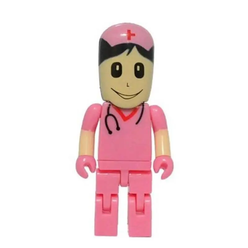 Больница мультфильм доктор игрушка серия USB флэш-накопитель 4 ГБ 8 ГБ ручка-накопитель 16 ГБ 32 ГБ 64 ГБ медсестры Флешка 128 ГБ usb флешка модный подарок - Цвет: 6