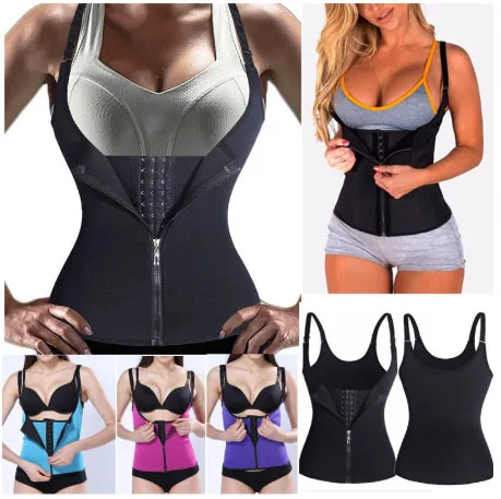 

New Women Lady Neoprene Adjustable Body Shaper Slimming Waist Slim Belt Vest Underbust 4 Colors M-XXXL