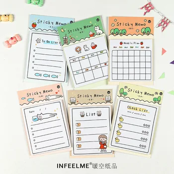 

Planner Stickers Notepad Kawaii Memo Pad Sticky Notes To Do List Post It Creative Office Accessories School Supplies Stationery