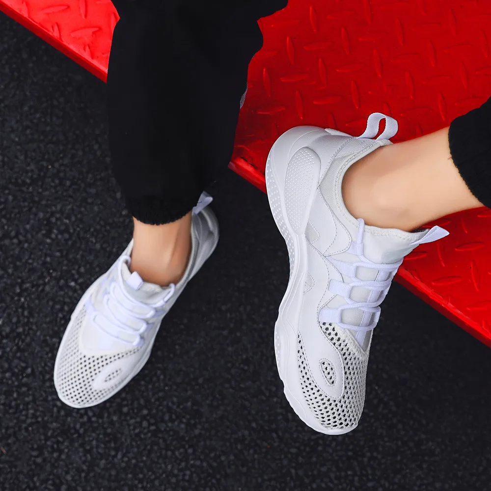 Мужская легкая дышащая сетка повседневная обувь красовки Mocassin Баскетбольная обувь износостойкая Нескользящая Уличная обувь для бега