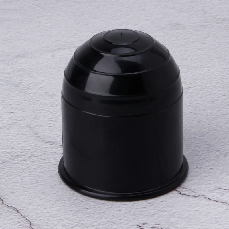 Universal 50mm Trailer Ball Cover Black Plastic Towing Hitch Cover for Towing Car Tow Bar Van Vehicles