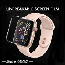 9D УФ жидкое закаленное стекло с полным клеем для apple Watch Series 4 3 2 1 полное покрытие экрана протектор часы 38 42 40 44 мм УФ-стекло