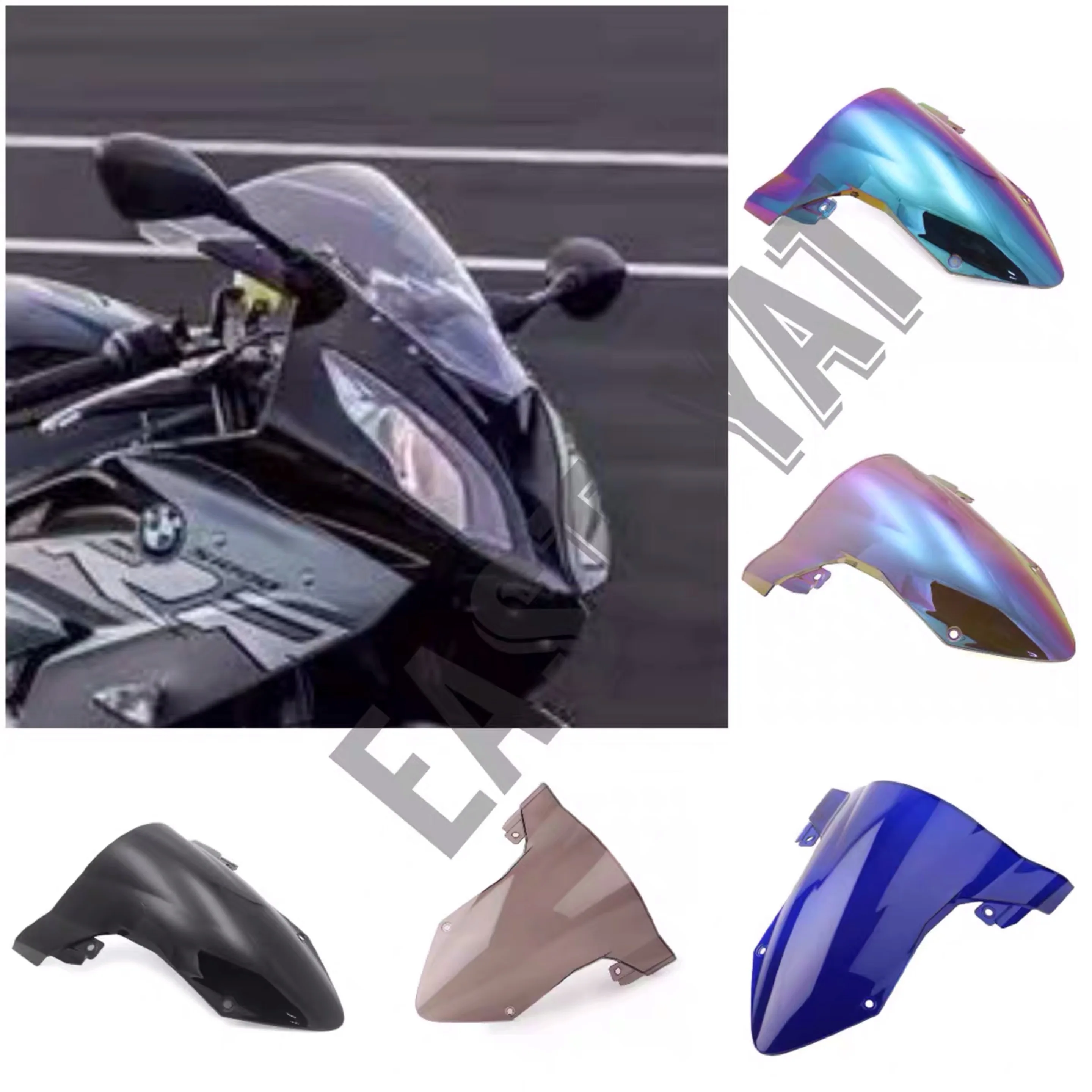 Ветровое стекло подходит для нового BMW S1000RR S1000 2018 2019 черный волшебный цвет
